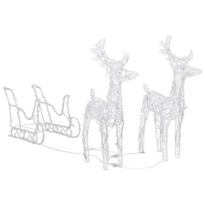 Sleigh Christmas Decoration 320 LEDs Acrylic
