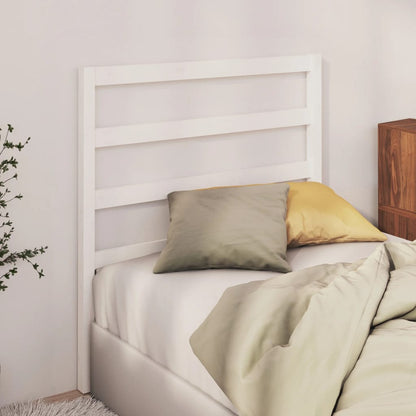 Stylish Bed Headboard White Solid Wood Pine