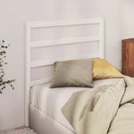 Bed Headboard White Solid Wood Pine