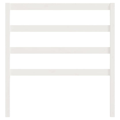Stylish Bed Headboard White Solid Wood Pine