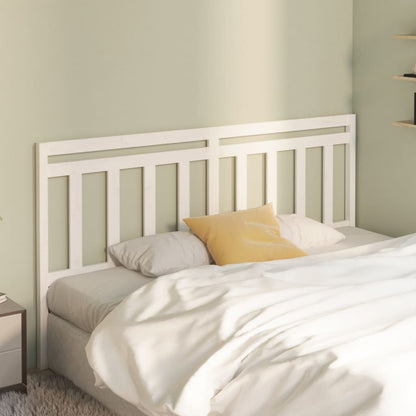 Modern Bed Headboard (White) Solid Wood Pine