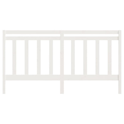 Modern Bed Headboard (White) Solid Wood Pine