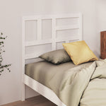 Bed Headboard White - Solid Wood Pine