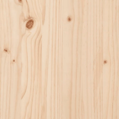 Bed headboard Brown solid wood pine