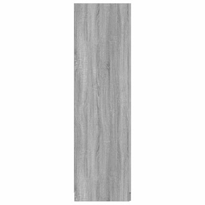 Engineered Wood Wardrobe Cabinet Freestanding Clothes Storage with Hanging Rail