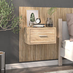 Wall Bedside Cabinets Sonoma Oak Engineered Wood