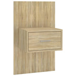 Wall Bedside Cabinets Sonoma Oak Engineered Wood