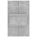 Wall Bedside Cabinet Concrete Grey