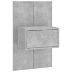 Wall Bedside Cabinets 2 pcs Concrete Grey Engineered Wood