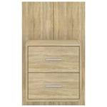 Wall Bedside Cabinet Sonoma Oak