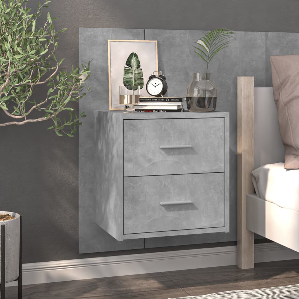 Wall Bedside Cabinet Engineered Wood - 48.5×32.5×80cm