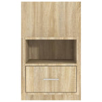 Wall Bedside Cabinet Sonoma Oak Engineered Wood