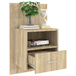 Wall Bedside Cabinets 2 pcs Engineered Wood