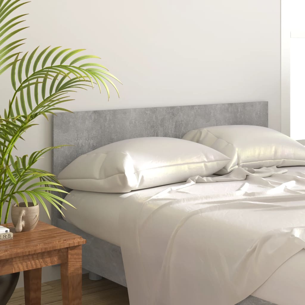 Bed Headboard - Concrete Grey Engineered Wood