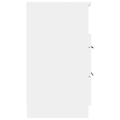 White Bedside Table 2 Drawer Cabinet | HomeAndLiving