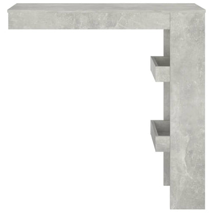 Wall Bar Table Concrete Grey Engineered Wood