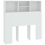 Headboard Cabinet White 100cm Bedroom Storage | HomeAndLiving