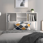 Headboard Cabinet White 100cm Bedroom Storage | HomeAndLiving