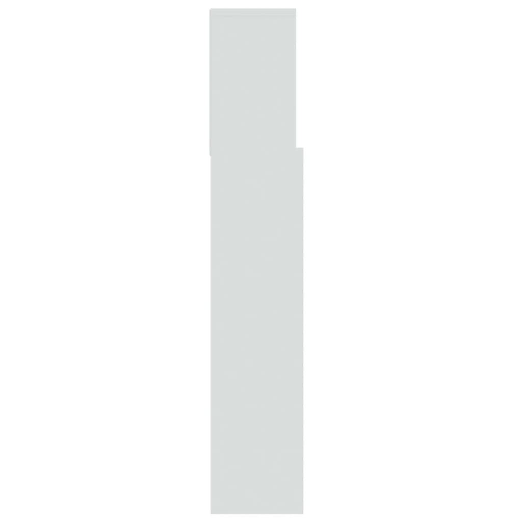 Headboard Cabinet White 100cm Bedroom Storage | HomeAndLiving