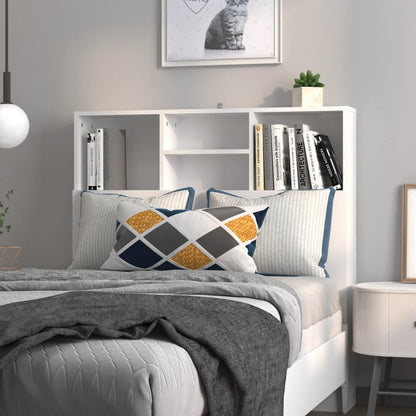 Headboard Cabinet White 100cm Bedroom Storage | HomeAndLiving