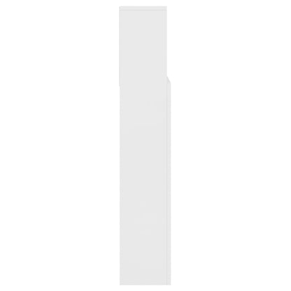 Headboard Cabinet White 140cm Wall Storage | HomeAndLiving