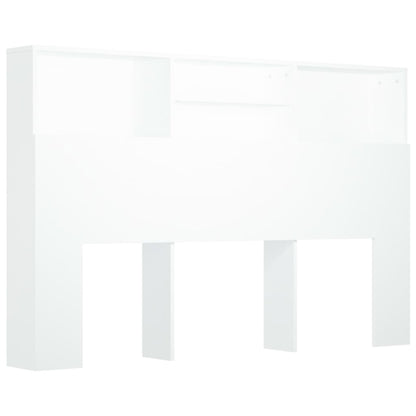 Bed Headboard Storage Cabinet White 160cm | HomeAndLiving