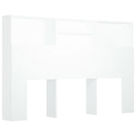 Bed Headboard Storage Cabinet White 160cm | HomeAndLiving