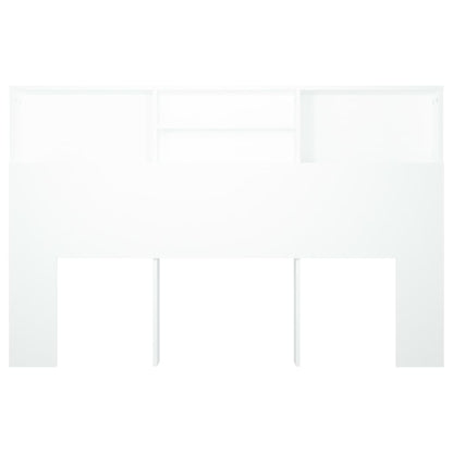 Bed Headboard Storage Cabinet White 160cm | HomeAndLiving