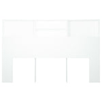 Bed Headboard Storage Cabinet White 160cm | HomeAndLiving