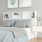 Bed Headboard Storage Cabinet White 160cm | HomeAndLiving