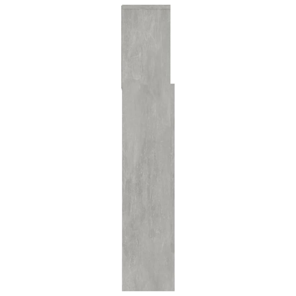 Headboard Cabinet Concrete Grey