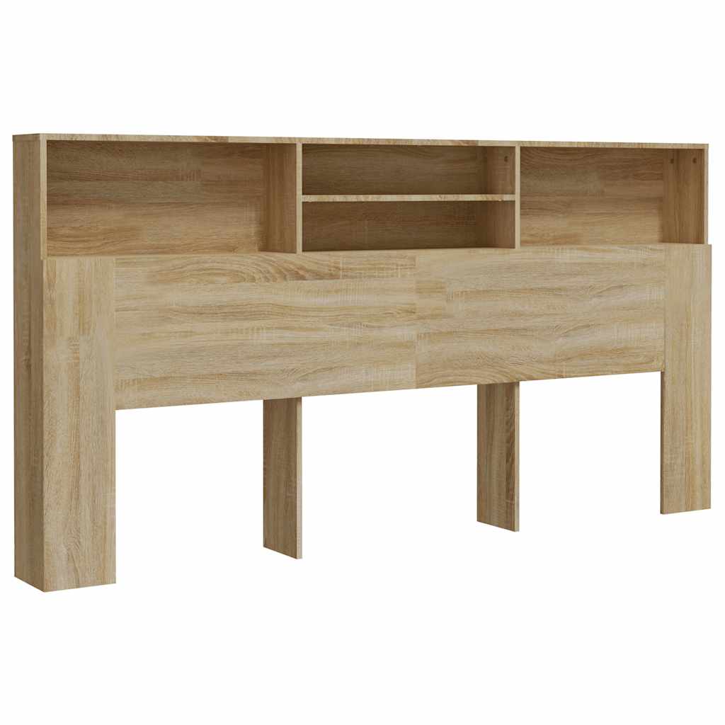 Headboard Cabinet Sonoma Oak 200cm | HomeAndLiving