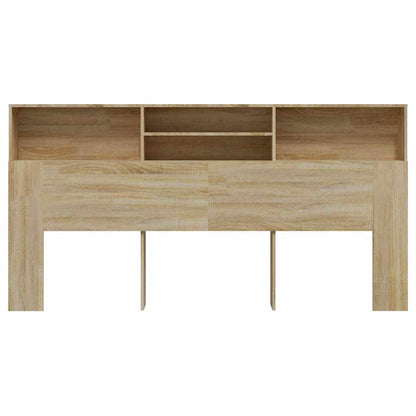 Headboard Cabinet Sonoma Oak 200cm | HomeAndLiving