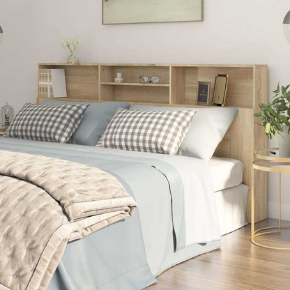 Headboard Cabinet Sonoma Oak 200cm | HomeAndLiving