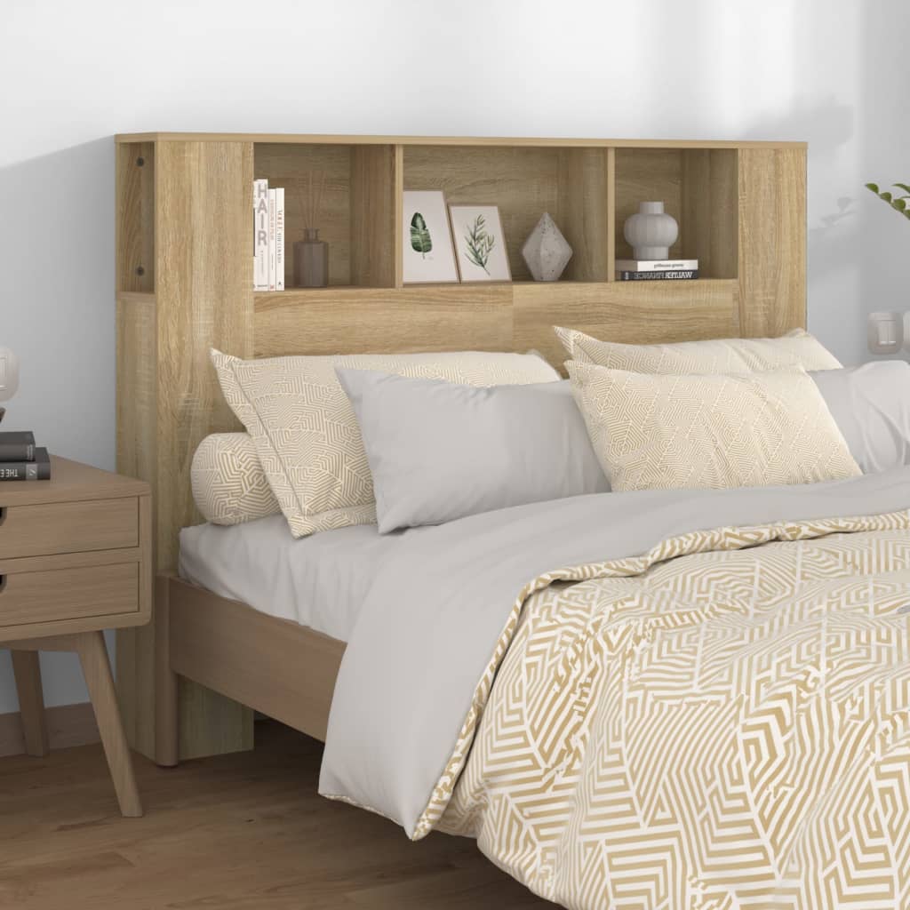 Headboard Cabinet Sonoma Oak 140cm | HomeAndLiving