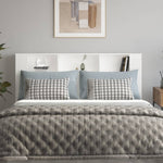 Headboard Cabinet White 180cm Wall Mount | HomeAndLiving