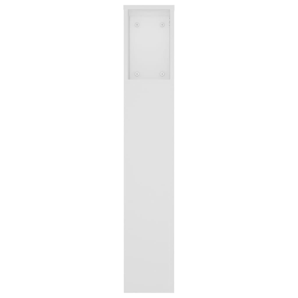 Headboard Cabinet White 180cm Wall Mount | HomeAndLiving