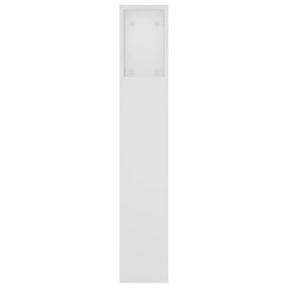 Headboard Cabinet White 180cm Wall Mount | HomeAndLiving