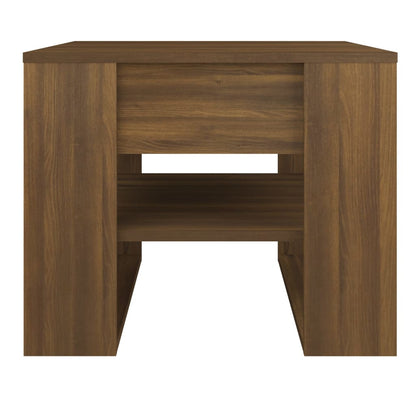 Coffee Table Brown Oak Engineered Wood - 55.5×55×45cm
