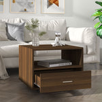 Coffee Table Brown Engineered Wood