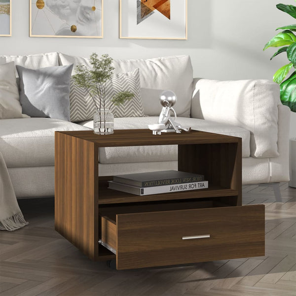  Coffee Table Brown Engineered Wood