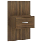 Wall Bedside Cabinet Brown