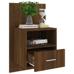 Wall Bedside Cabinets 2 pcs Brown Oak Engineered Wood