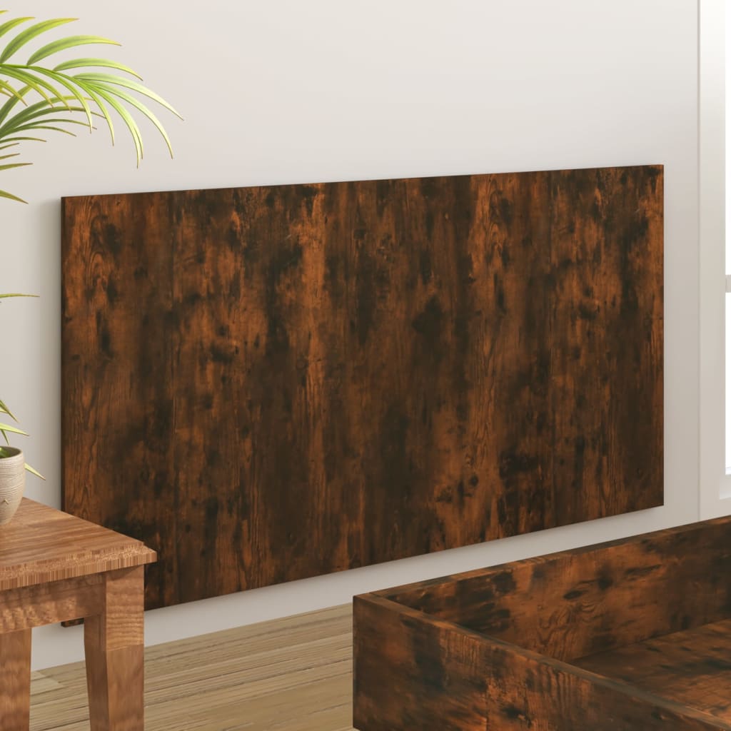 Bed Headboard - Smoked Oak Engineered Wood