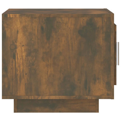 Coffee Table Smoked Oak Engineered Wood - 51×50×45cm