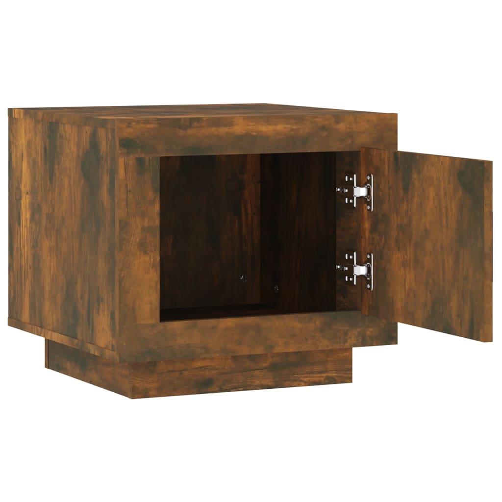 Coffee Table Smoked Oak Engineered Wood - 51×50×45cm