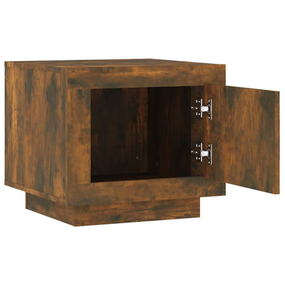 Coffee Table Smoked Oak Engineered Wood - 51×50×45cm