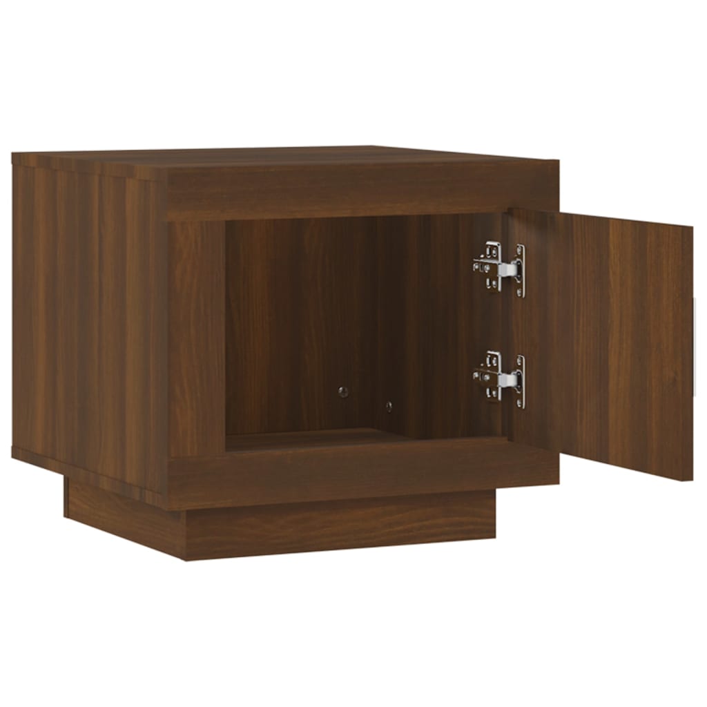 Coffee Table Brown Oak Engineered Wood - 51×50×45cm