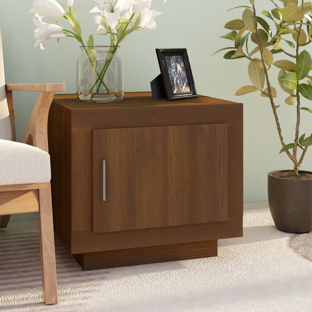 Coffee Table Brown Oak Engineered Wood - 51×50×45cm
