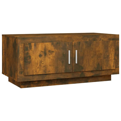 Coffee Table Smoked Oak Engineered Wood - 102×50×45cm